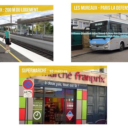 La Teranga - Wifi - Coeur De Ville - Gare Les Mureaux Exteriör bild